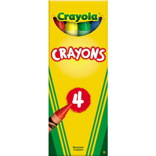 Crayola Crayon In Tuck Box, 4 Count, 360 Per Case | SKU: 506716 | UPC: 071662000042