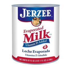Jerzee Evaporated Milk, 97 Fluid Ounce, 6 Per Case | SKU: 591399 | UPC: 072109489109