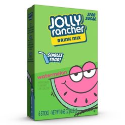 Jolly Rancher Watermelon Low Calorie Drink Mix Singles To Go, 6 Count, 12 Per Case | SKU: 720043 | UPC: 072392337316