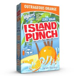 Wylers Light Zero Sugar Island Punch Outrageous Orange Singles To Go, 10 Count, 12 Per Case | SKU: 739531 | UPC: 072392344383