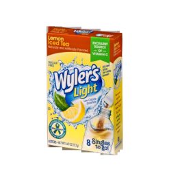 Wylers Light Lemon Iced Tea Drink Mix, 0.47 Ounce, 12 Per Case | SKU: 719995 | UPC: 072392353613