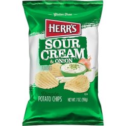 Herr Brands Sour Cream & Onion Chips, 7 Ounce, 12 Per Case | SKU: 724545 | UPC: 072600064485