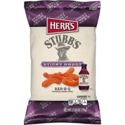 Herr Foods Stubbs Sticky Sweet BBQ Cheese Curls, 2.75 Ounce -- 12 per case | SKU: 746678 | UPC: 072600065468