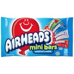 Airheads Mini Bar Assorted Flavors, 12 Ounces, 12 Per Case | SKU: 455431 | UPC: 073390622275 | GTIN: 00073390622275
