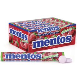 Mentos Strawberry Candy, 1.32 Ounces, 360 Per Case | SKU: 481356 | UPC: 073390007331