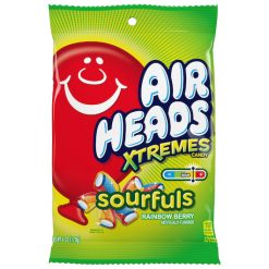 Airheads Xtreme Sourfuls Candy Gummy Candy, 6 Ounce, 12 Per Case | SKU: 643318 | UPC: 073390678609 | GTIN: 00073390678609