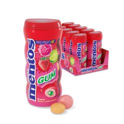 Mentos Red Fruit Lime Gum, 15 Pieces, 120 Per Case | SKU: 481958 | UPC: 073390636258