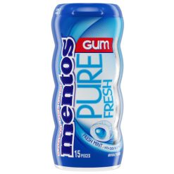 Mentos Pure Fresh Mint Gum, 15 Piece, 10 Per Pack, 12 Per Case | SKU: 494795 | UPC: 073390636203