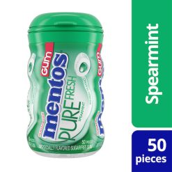 Mentos Pure Spearmint Fresh Gum, 50 Piece, 6 Per Box, 6 Per Case | SKU: 544431 | UPC: 073390084363