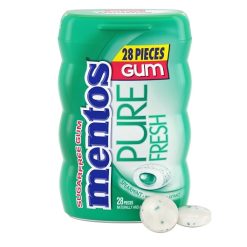 Mentos Pure Fresh Sugar Free Spearmint Chewing Gum with Xylitol, 1.975 Ounce, 6 Per Box, 6 Per Case | SKU: 762725 | UPC: 073390712150