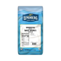 Lundberg Family Farms Eco-Farmed White Basmati American Rice, 25 Pounds | SKU: 689150 | UPC: 073416401518
