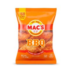 Mac s Bbq Pork Skins, 1 Ounce, 48 Per Case | SKU: 758594 | UPC: 073497807360
