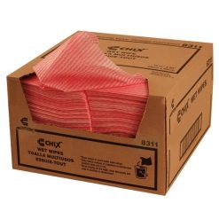 Chix Wet Wipes Pink Wavy Line, 200 Per Pack, 1 Per Case | SKU: 598914 | UPC: 073513831102