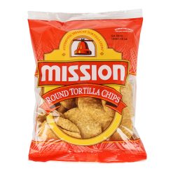 Mission Foods Yellow Round Tortilla Chips, 3 Ounces, 48 Per Case | SKU: 490764 | UPC: 073731108314