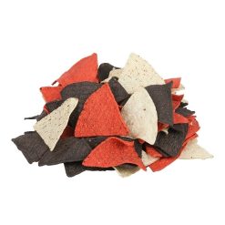 Mission Foods Tortilla Chips Pre-Cut Unfried Tri-Color 6 Cuts, 25 Pounds | SKU: 490792 | UPC: 073731135600