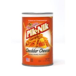Pik-Nik Single Serve Cheddar Cheese Shoestring Potatoes, 1.5 Ounces, 48 Per Case | SKU: 733442 | UPC: 074923413032