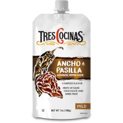 Megamex Tres Cocinas Ancho & Pasilla Authentic Pepper Paste, 7 Oz (Pack of 6) | SKU: 730177 | UPC: 075386163267