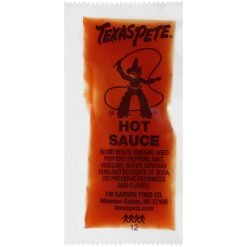 Texas Pete Original Hot Sauce Single Serve, 500 Each | SKU: 639586 | UPC: 075500003479