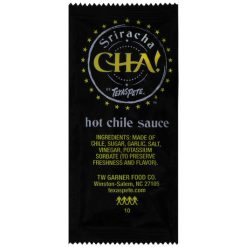 Texas Pete Cha Sriracha Hot Chile Sauce Hot Sauce Single Serve, 200 Each | SKU: 593043 | UPC: 075500005237