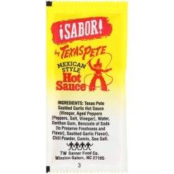 Sabor Texas Pete Mexican Style Hot Sauce, 7 Grams, 200 Per Case | SKU: 675521 | UPC: 075500006432