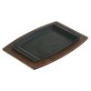 Lodge Rectangle Wood Walnut Underliner, 6 Each | SKU: 632123