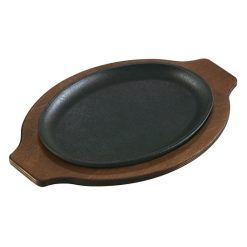 Lodge Cast Iron Handleless Oval Serving 10 X 7.5 Griddle, 6 Per Case | SKU: 632129 | UPC: 075536340203