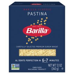 Barilla Pastina Pasta, 12 Ounce, 16 Per Case | SKU: 428154 | UPC: 076808000474