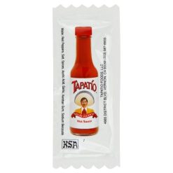 Tapatio Salsa Picante Hot Sauce Single Serve, 7 Gram Packet, 500 Per Case | SKU: 591641 | UPC: 077885001934