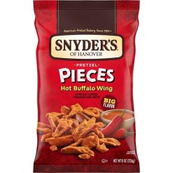 Snyder s Of Hanover Hot Buffalo Wing Pretzel Pieces, 8 Ounces, 6 Per Case | SKU: 523869 | UPC: 077975087664