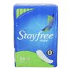Stayfree Maxi Pads Super, 24 Count, 6 Per Case | SKU: 695768 | UPC: 078300029595