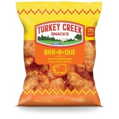 Turkey Creek Box Of Bbq Pork Skins, 1 Ounce, 48 Per Case | SKU: 758552 | UPC: 078516000210