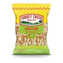 Turkey Creek Chili Lime Pork Skin, 2 Ounce, 12 Per Case | SKU: 758672 | UPC: 078516000722