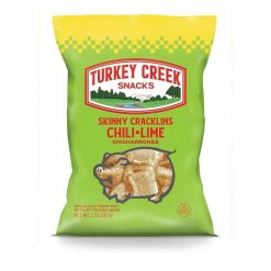 Turkey Creek Box Of Skinny Chili Lime Cracklins, 2 Ounce, 12 Per Case | SKU: 758675 | UPC: 078516070022