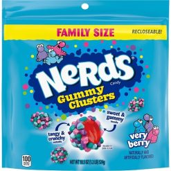 Nerds Very Berry Gummy Clusters Stand Up, 18.5 Ounce, 5 Per Case | SKU: 778811 | UPC: 079200082277