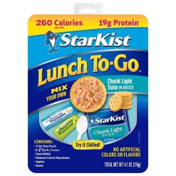 Starkist Kit Lunch To-Go Chunk Light, 4.1 Ounce, 12 Per Case | SKU: 491290 | UPC: 080000495433