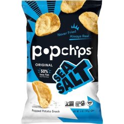 Popchips Sea Salt Popped Potato Snack, 5 Ounce, 12 Per Case | SKU: 676779 | UPC: 082666500803