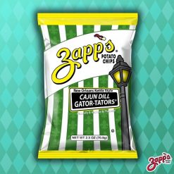 Zapps Cajun Dill Gatortator Kettle Potato Chips, 2.5 Ounce, 10 per case | SKU: 740377 | UPC: 083791191126