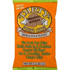Dirty Potato Chips Sriracha Honey Potato Chips, 2 Ounces, 25 Per Case | SKU: 666981 | UPC: 083791520308