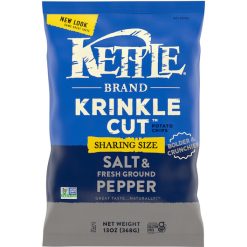 Kettle Foods Krinkle Cut Salt & Pepper, 13 Ounces, 9 Per Case | SKU: 693048 | UPC: 084114032409