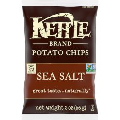 Kettle Foods Sea Salt Potato Chips, 2 Ounces, 24 Per Case | SKU: 500709 | UPC: 084114033000