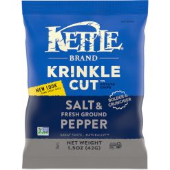 Kettle Foods Potato Chip Salt & Fresh Ground Pepper, 1.5 Ounces, 24 Per Case | SKU: 552918 | UPC: 084114122773