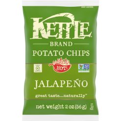 Kettle Foods Jalapeno Potato Chips, 2 Ounces, 6 Per Case | SKU: 500771 | UPC: 084114116369