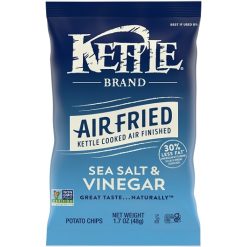 Kettle Foods Air Fried Sea Salt And Vinegar Potato Chips Snack Bag, 1.7 Ounce, 6 Per Case | SKU: 771855 | UPC: 084114901941