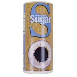 Sugar Foods Sugar Canister, 20 Ounces, 24 Per Case | SKU: 430542