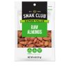 Snak Club Century Snacks Raw Almonds, 4 Ounces, 6 Per Case | SKU: 700598 | UPC: 087076492380