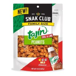 Snak Club Century Snacks Tajin Classico Peanuts, 12 Ounce, 6 Per Case | SKU: 700575 | UPC: 087076656409