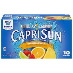 Capri Sun Tropical Punch, 60 Fluid Ounces, 4 Per Case | SKU: 556351 | UPC: 087684004043