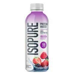 Isopure Non Alcoholic Ready To Drink Clear Protein Mixed Berry Drink, 20 Fluid Ounce, 12 Per Case | SKU: 813717