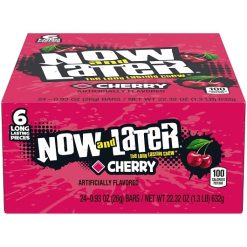 Now and Later Cherry Long Lasting Chew Candy, 0.93 Ounce, 12 Per Case | SKU: 569449 | UPC: 093922521036