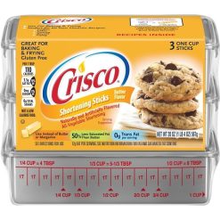 Crisco Butter Shortening Sticks, 20 Ounce, 12 Per Case | SKU: 754706 | UPC: 196005251957